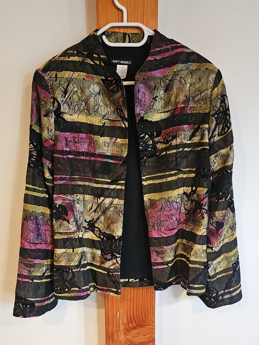 Vintage 90s Women's Floral Blazer